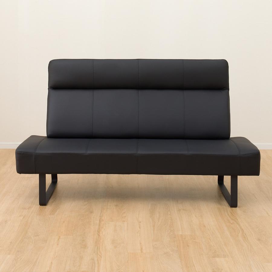 ニトリ（NITORI） 傷・汚れに強い合成皮革 2人用ソファ(NシールドBK