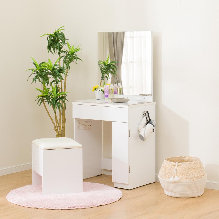 ニトリ（NITORI） セラミック一面鏡ドレッサー(WHOS331) : ニトリ