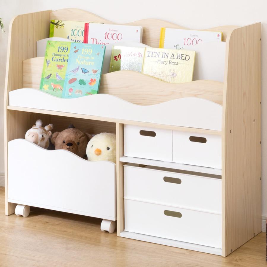 ニトリ オリーブ ブックシェルフ 幼児本棚 玩具箱 絵本棚 ニトリ 絵