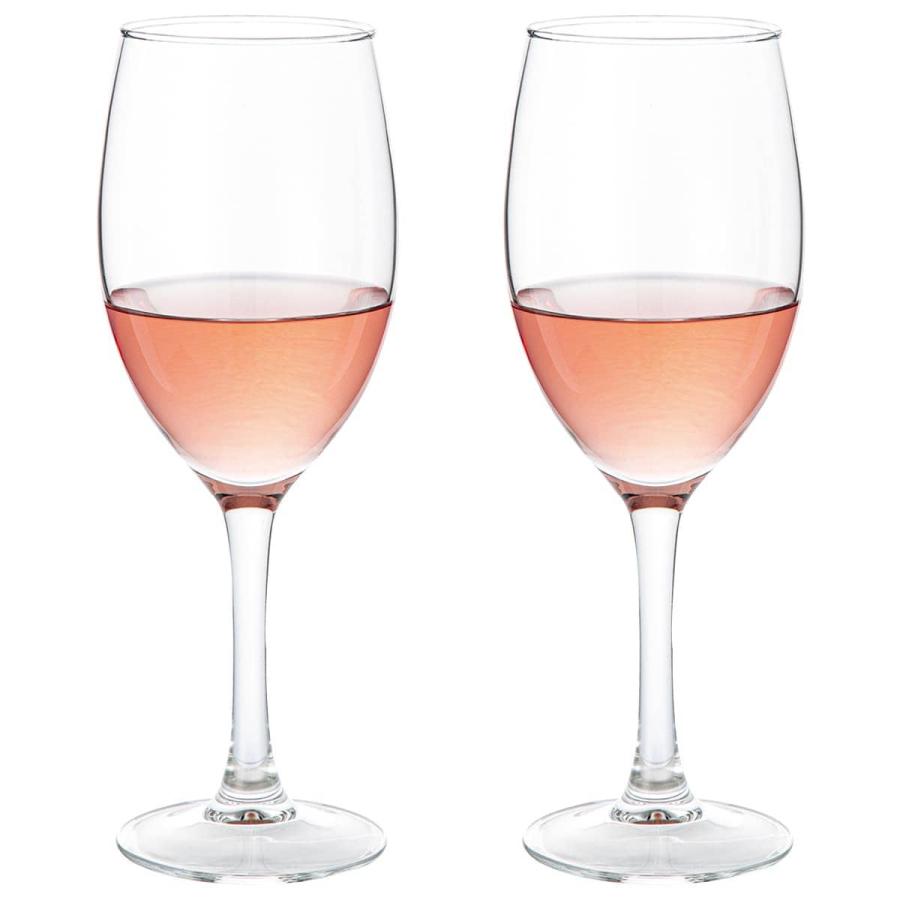 ピンクのガラスワイングラス 2個セット ピンクのガラスワイングラス 2