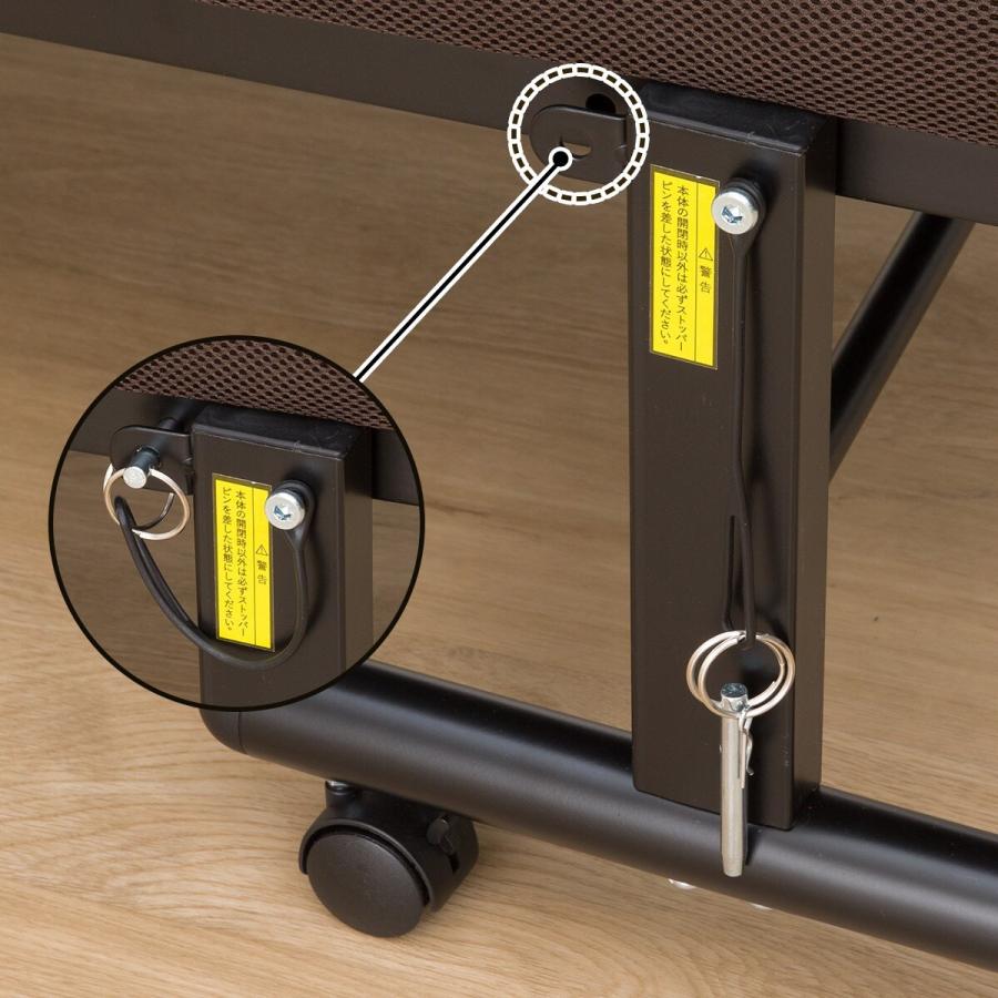 ベッド 折りたたみベッドソファ ソファベッド(HY06 BR)シングルより