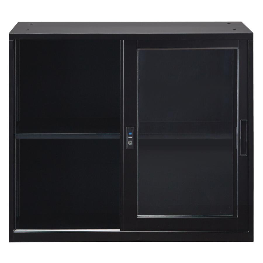 ニトリ（NITORI） スチールキャビネット(NT-2A4G 3A4S BK ベース付き