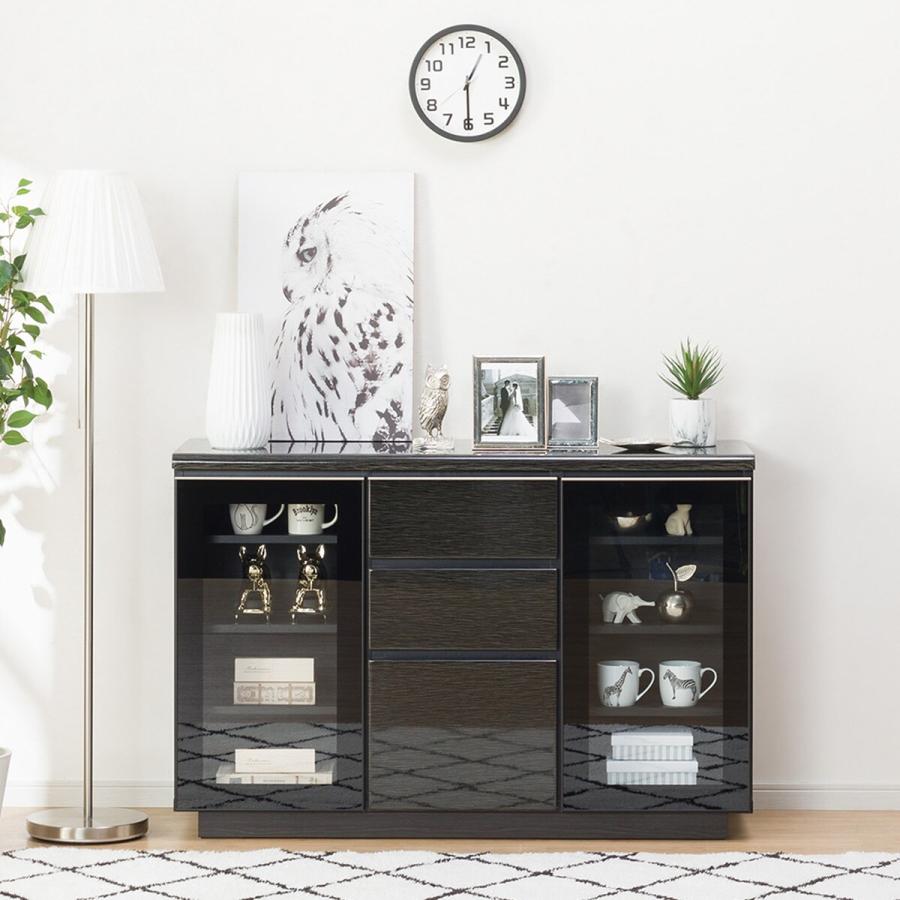 ニトリ（NITORI） サイドボード(ポスティア120 BK) キャビネット