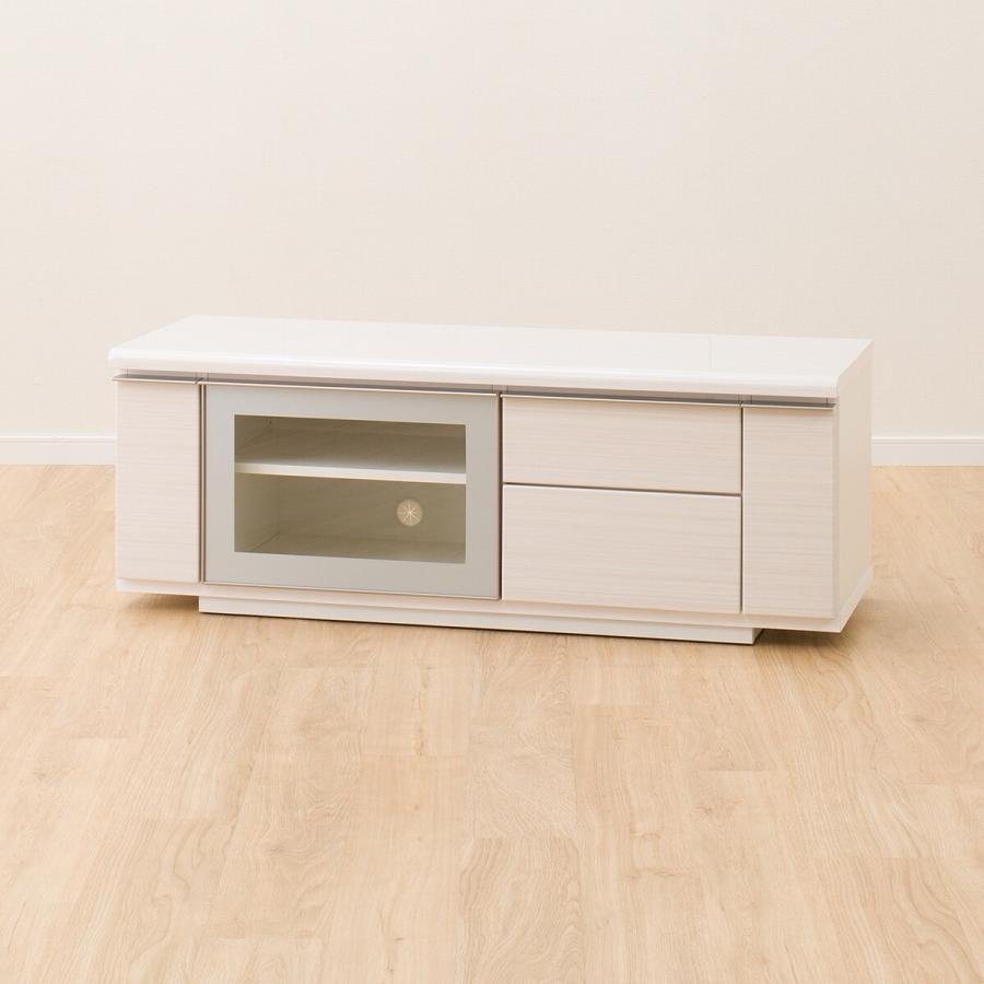 ニトリ（NITORI） 幅125 光沢のある木目模様が美しいローボード