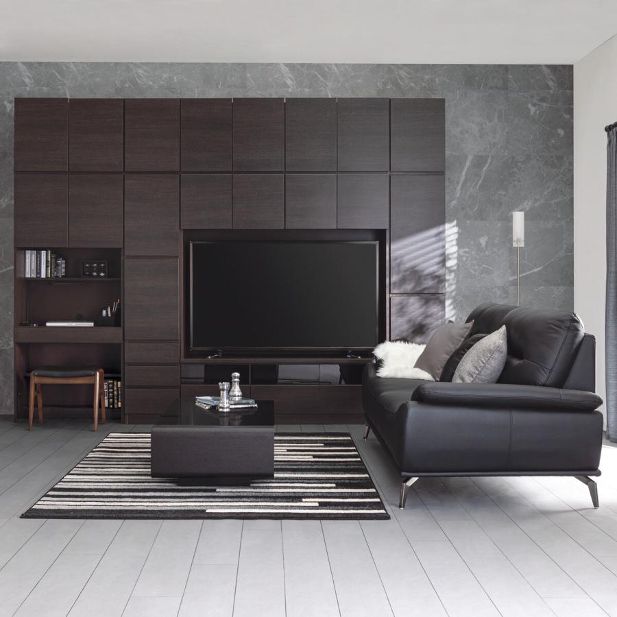 ニトリ（NITORI） 壁面ユニットキャビネット(ウォーレン 40-2D DBR