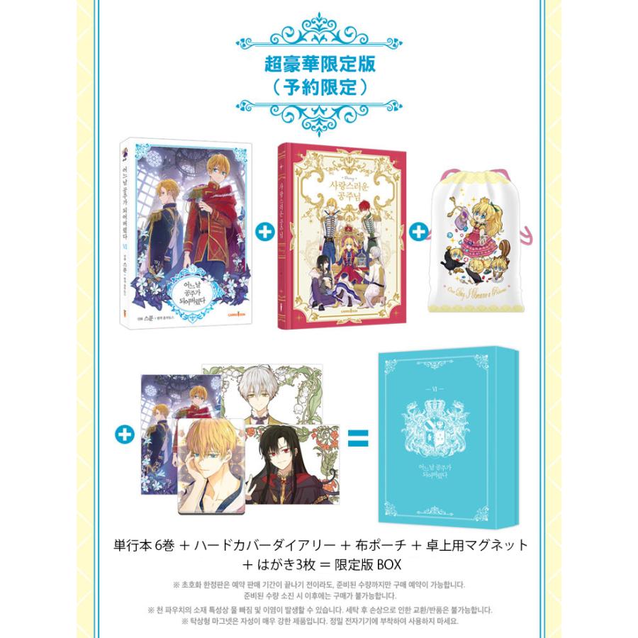 最終在庫※【超豪華限定版】韓国語 まんが 『ある日お姫様になって