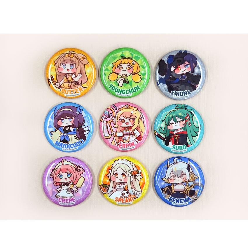 こどものおもちゃ くじ 特典 グリッター缶バッジ 詰め合わせ CRUX