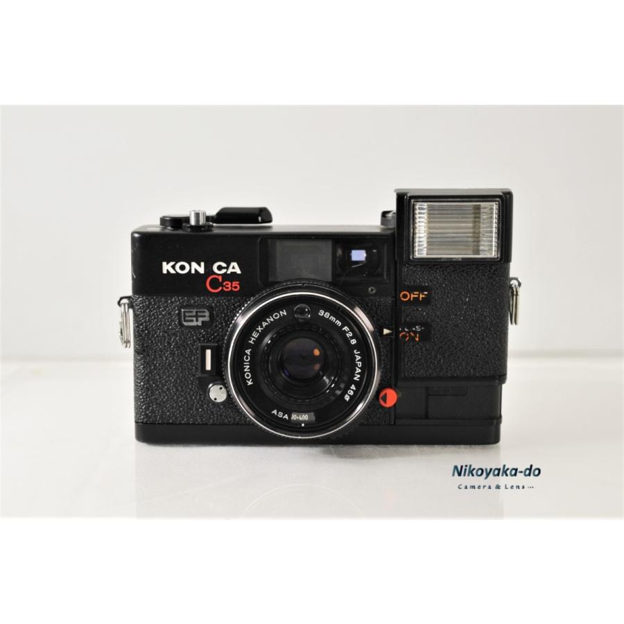コニカ C 35 EF。フイルム式コンパクトカメラ。【美品、ミノルタとの