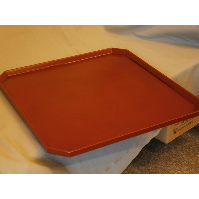 木製 角盆 隅切盆 お膳 お盆 越前漆器 越前塗り 11.5 根来 布張 天然木