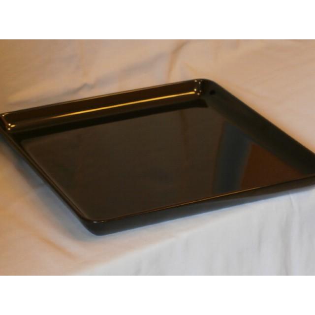 木製 角盆 お膳 お盆 越前漆器 越前塗り 尺2寸 漆塗り 黒塗り 雪才