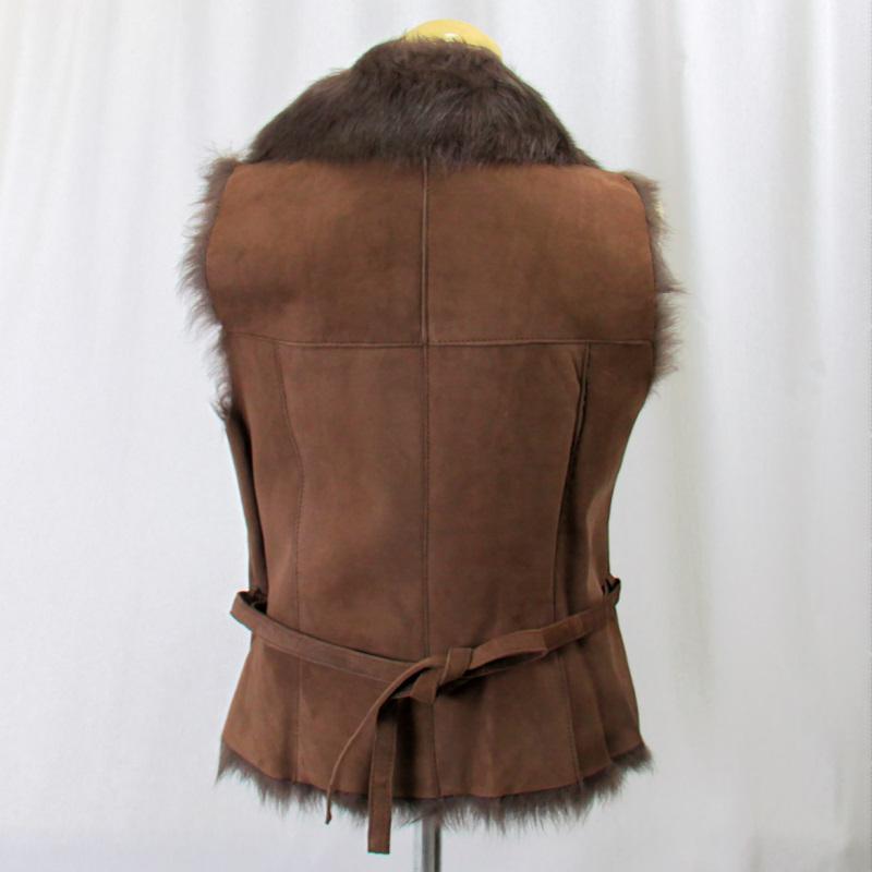 5315 リアルムートンベスト ファー裏地付き リアルムートンファー