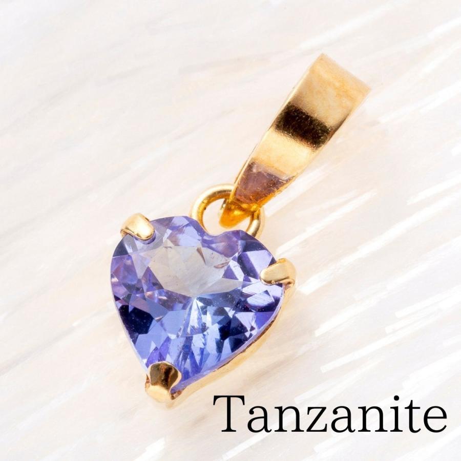 18金ネックレス ペンダント トップ レディース タンザナイト 天然石