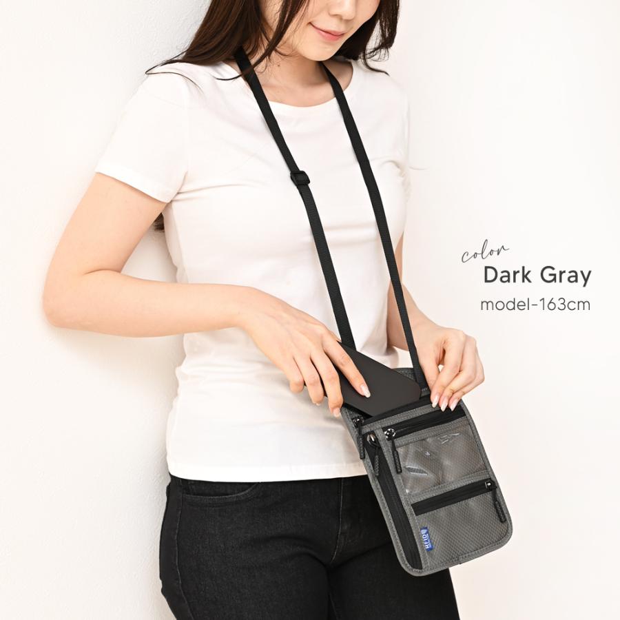 パスポートケース スキミング防止 パスポートカバー 首掛け 航空券入れ