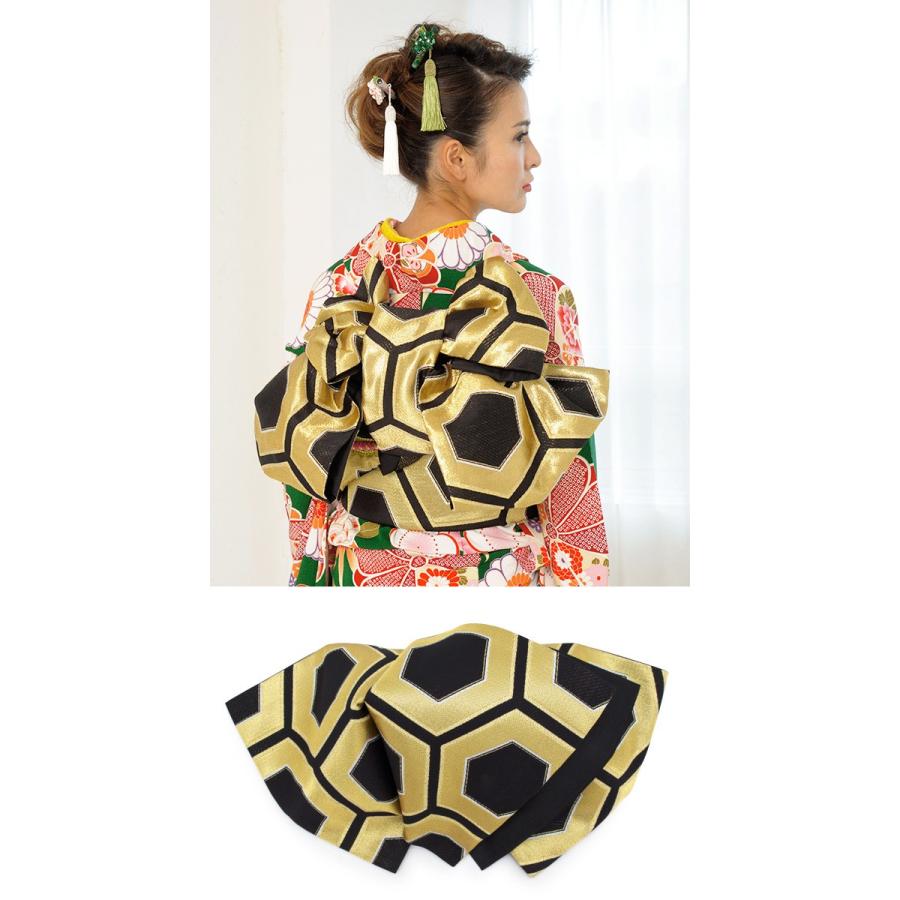 振袖 セット 未仕立て 仮絵羽 緑 グリーン 菊 梅 竹笹 花 正絹 西陣織