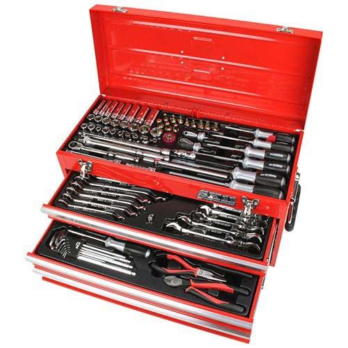 藤原産業 SK11 整備工具セット レッド(赤色) 133点 SST-16133RE 各種