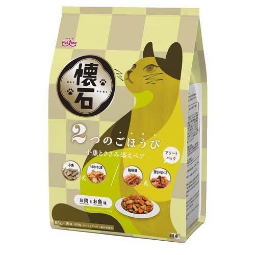 懐石 2つのごほうび 小魚とささみ添えペア 猫用 ( 650g )/ : 爽快