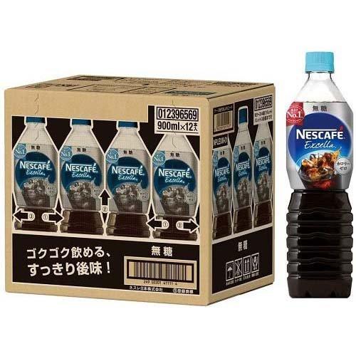 ネスカフェ エクセラ ボトルコーヒー 無糖 ( 900ml*12本入 )/ ボトル