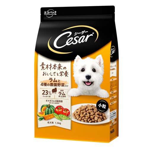 シーザー ドライ 成犬用 ラムと4種の農園野菜入り 小粒 ( 1.5kg