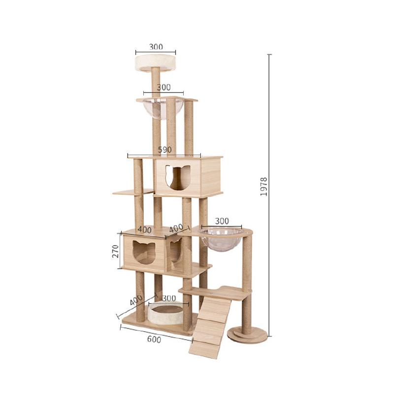 キャットタワー 木製 猫タワー キャットウォーク 大型猫 おすすめ