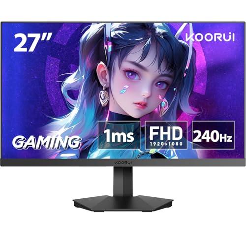 KOORUI ゲーミングモニター 27インチモニター フルHD VAパネル 240Hz