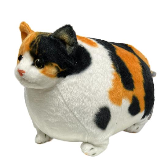 ふとっちぃZoo にゃんこ 三毛猫 猫のぬいぐるみ 丸い猫 デブ猫