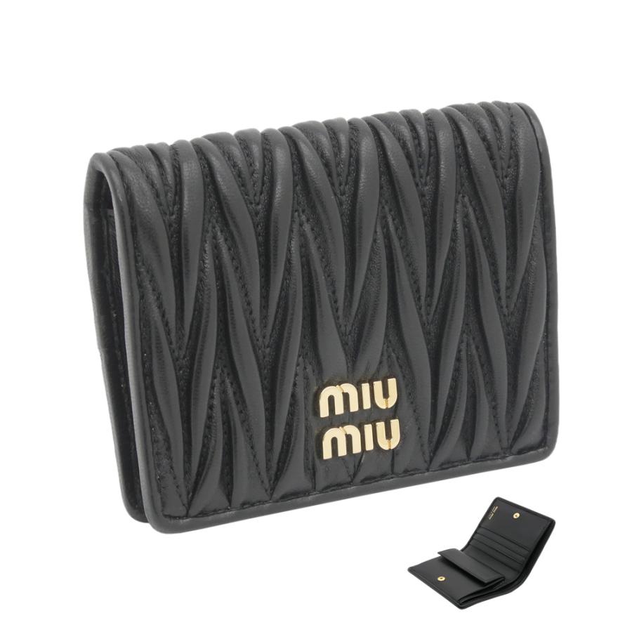 miu miu（ミュウミュウ） マテラッセレザー 折り財布