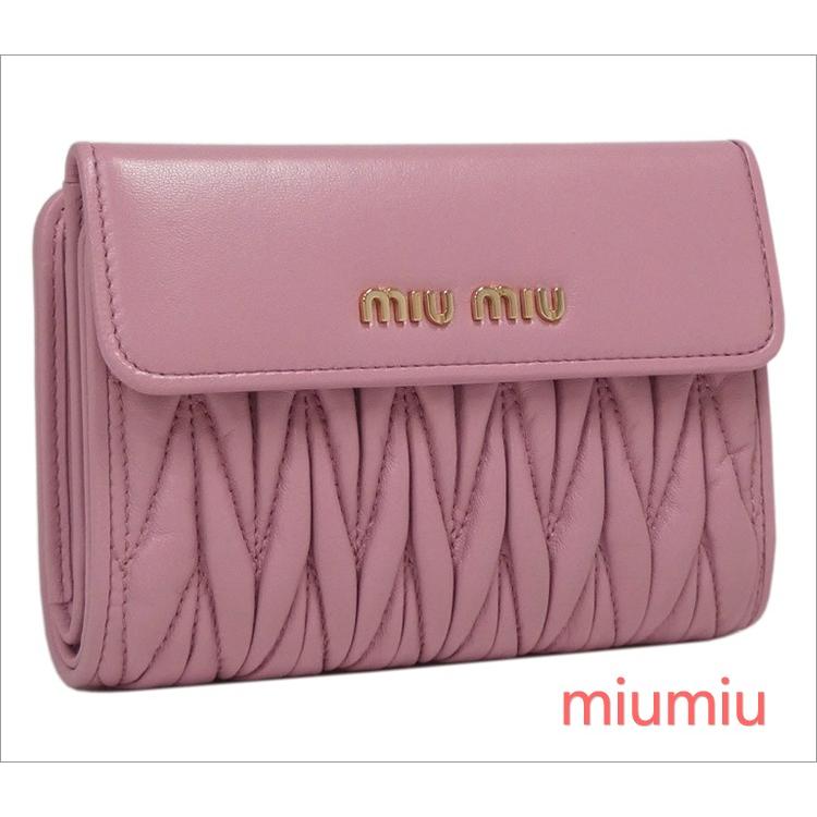 miu miu（ミュウミュウ） マテラッセ レザー 財布 MIU MIU