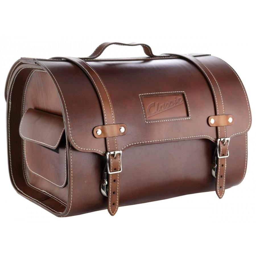 ベスパ Vespa クラシックバッグ本革Brown【ラージ】 : SCSウェブストア
