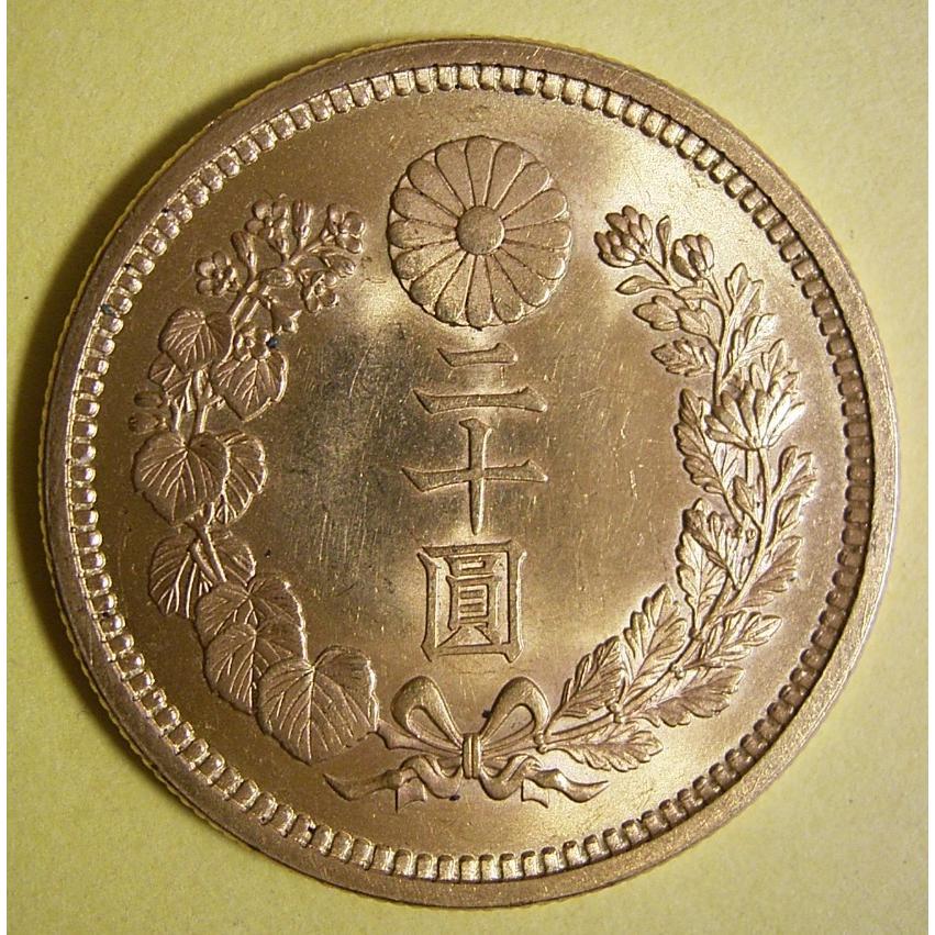 まひる：新二十圓金貨 大正6年 CAG鑑定品 MS64 ケース付き まひる：新