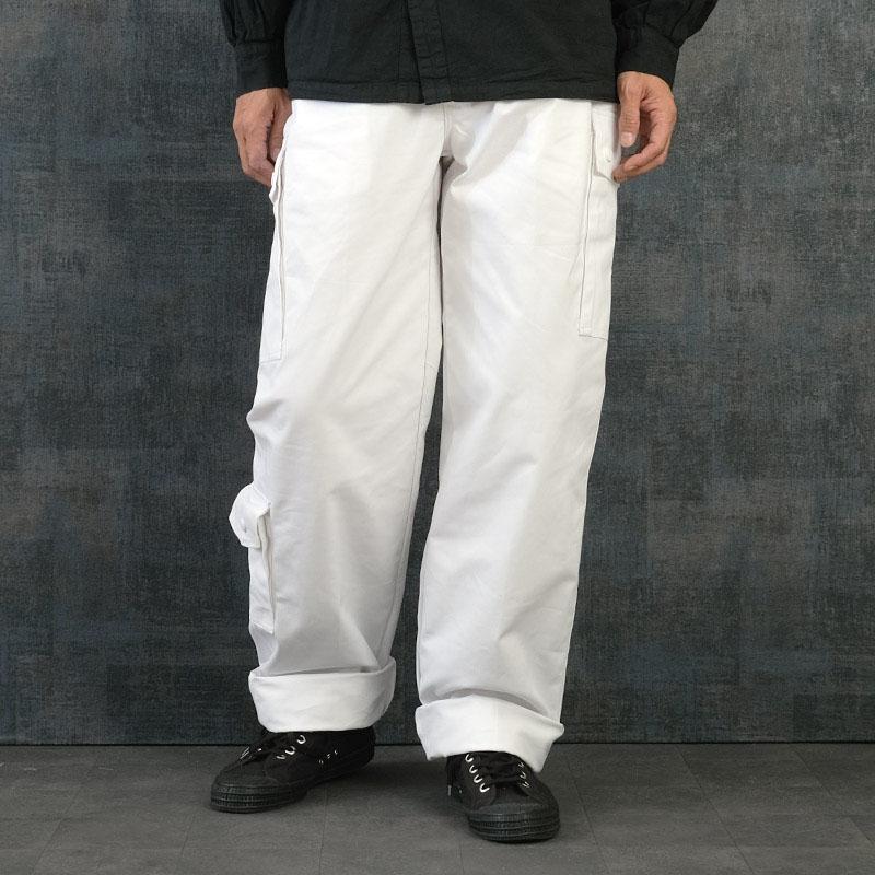 オランダ軍 フィールドパンツ ホワイト カーゴポケット付き デッド