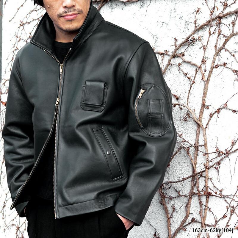 YMCLKY フランス軍タイプ パイロットレザージャケット JJ382YN