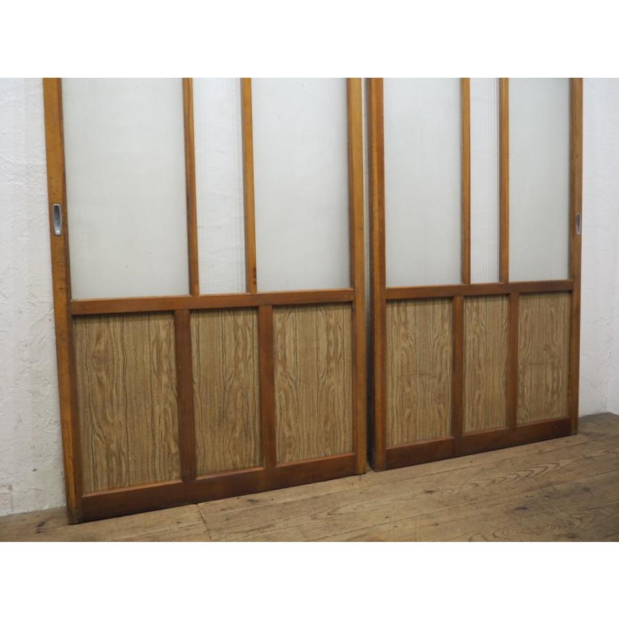 タX0380◇【H177cm×W87cm】×2枚◇モールガラス入り◇素敵なデザインの