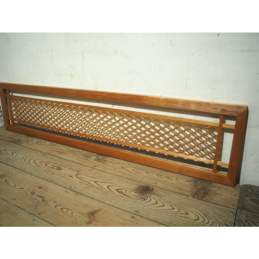 タN0385◇【H37cm×W168cm】素敵な組子細工のレトロな古い木製欄間