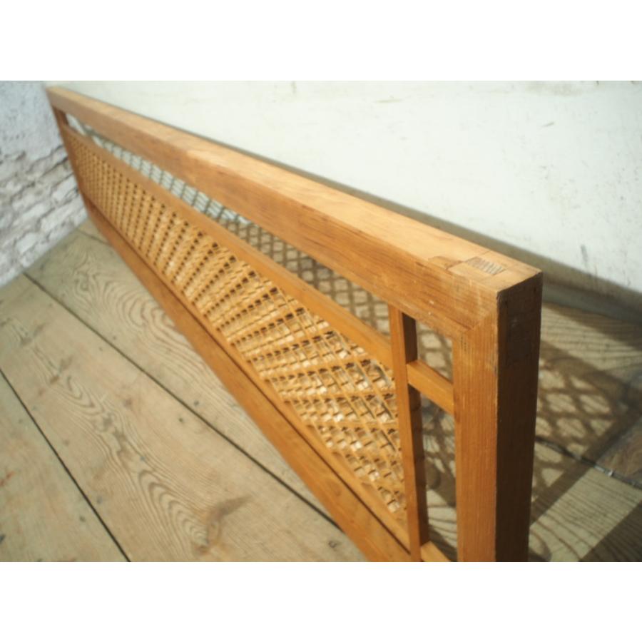 タN0385◇【H37cm×W168cm】素敵な組子細工のレトロな古い木製欄間