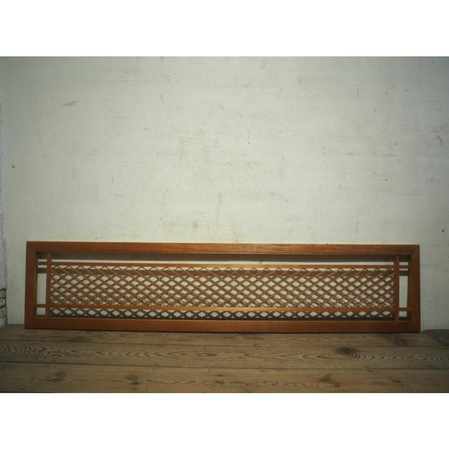 タN0385◇【H37cm×W168cm】素敵な組子細工のレトロな古い木製欄間