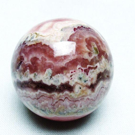 ✴️美品✴️天然インカローズ ロードクロサイト 丸玉 ビーズ15㎜ 2個