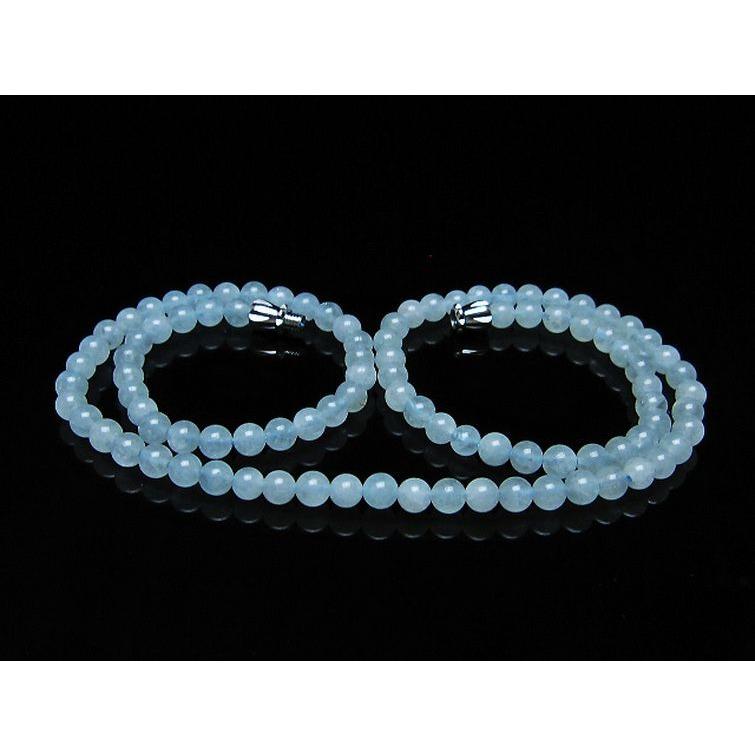 アクアマリン ネックレス 4mm t556-3500 : 誠安天然石専門店 - 通販