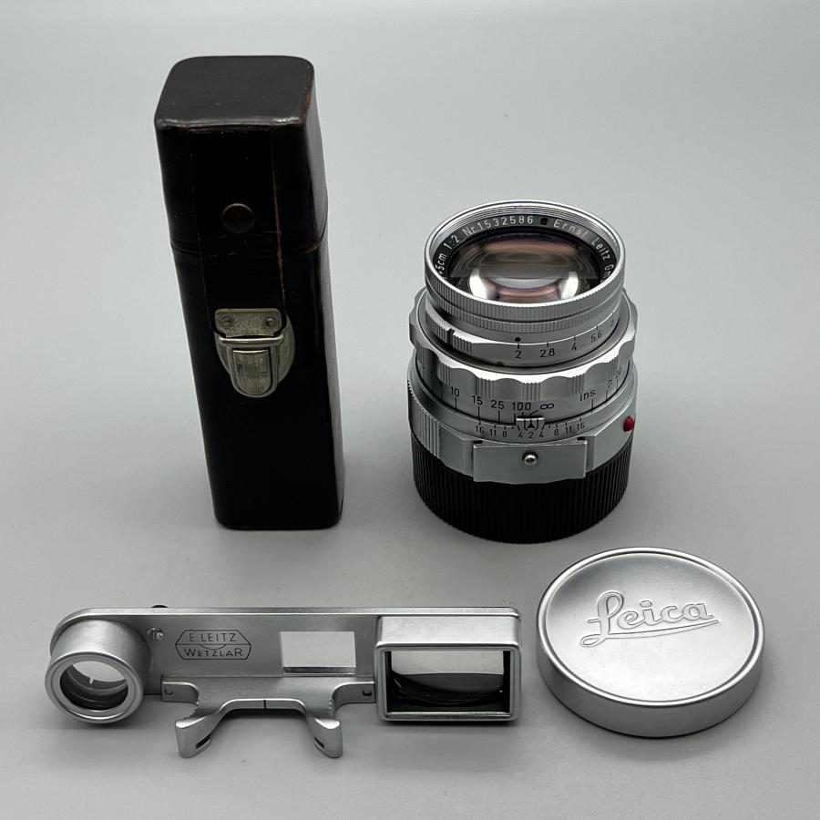 ライカMシステム 初期 逆ローレット DR Summicron 5cm f2 近接