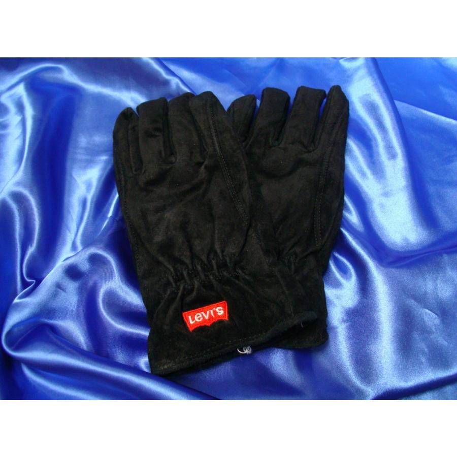 Levi's（リーバイス） リーバイス手袋 LV16737 ブラック 黒 BLACK 豚皮