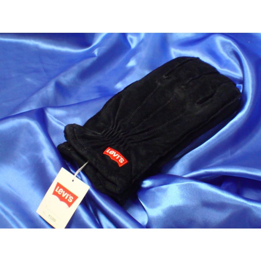 Levi's（リーバイス） リーバイス手袋 LV16738 黒 ブラック BLACK 豚皮