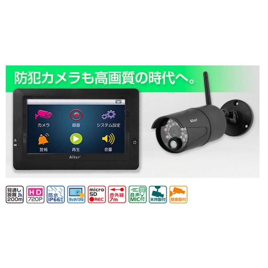 キャロットシステムズ オルタプラス ハイビジョン無線カメラ モニター