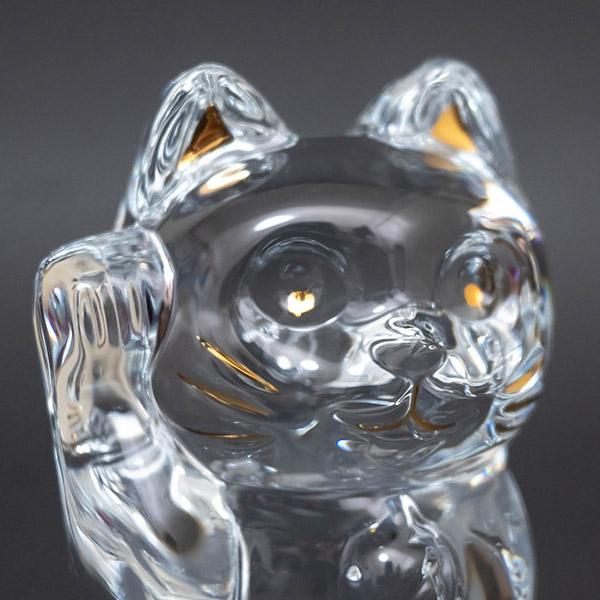 バカラ（Baccarat） 招き猫（クリア） Sサイズ : SELECTORS ONLINE