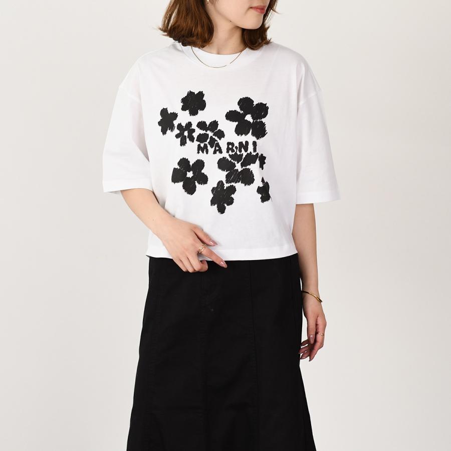 MARNI（マルニ） Tシャツ トップス Daisy Garden プリント ジャージー