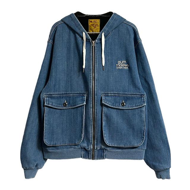 gym master（ジムマスター） ボンディング デニム ジップ パーカー裏