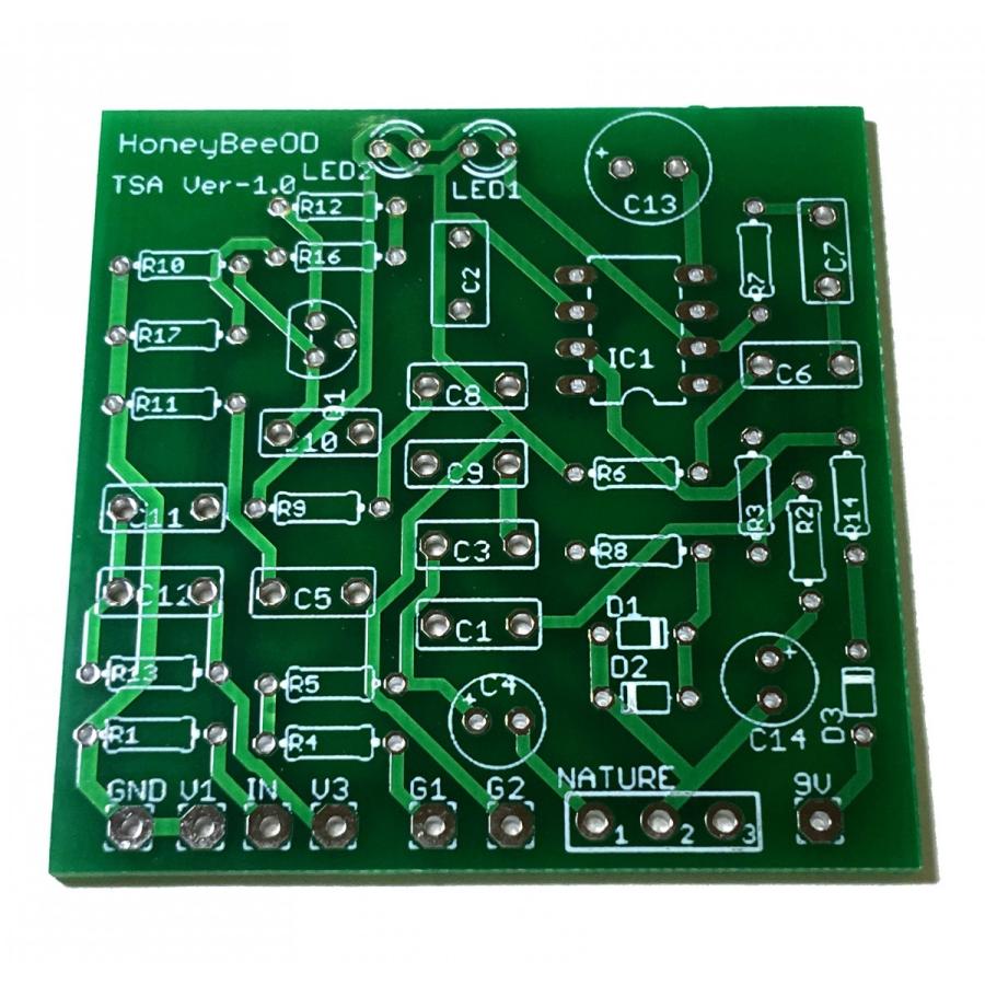 Honey Bee Overdrive風ギターエフェクター 自作用基板 Mad Professor