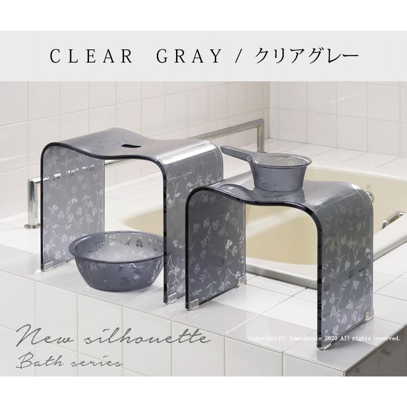 センコー バスチェア アクリル 高さ30cm 風呂椅子 お風呂椅子 ニュー