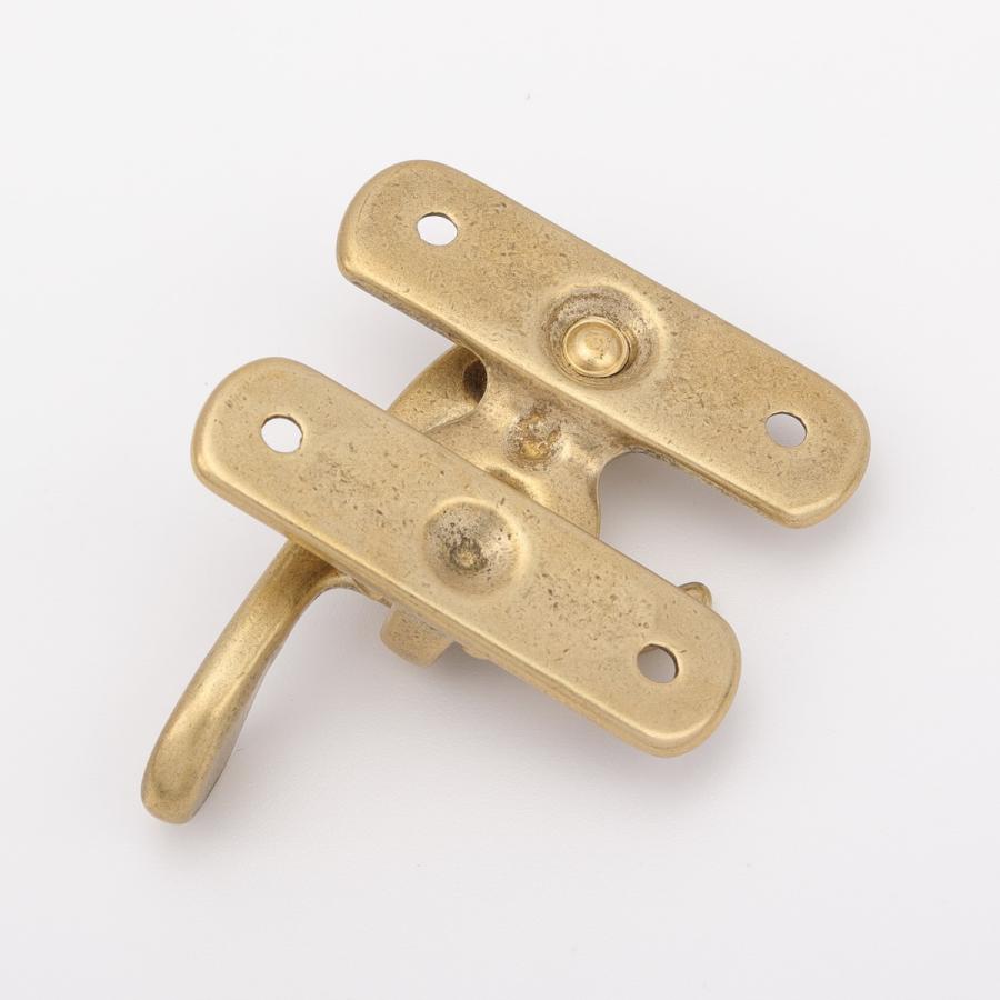 SENWA 日本製 真鍮無垢 スイングロック カバン用引っ掛け金具 レザー