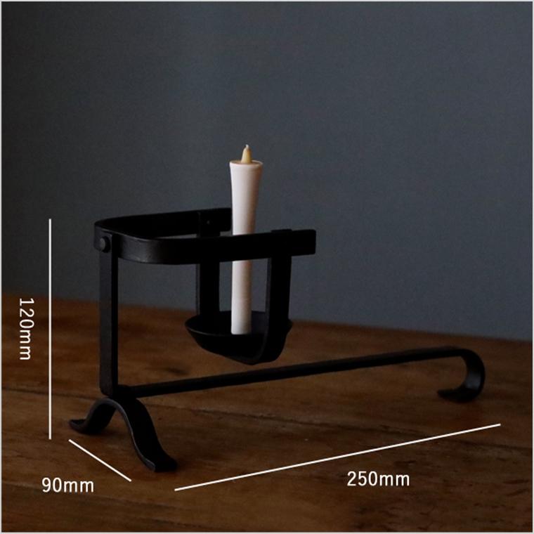 鉄製 振り子燭台 蝋燭立 手燭台 2点セット アンティークキャンドルスタンド