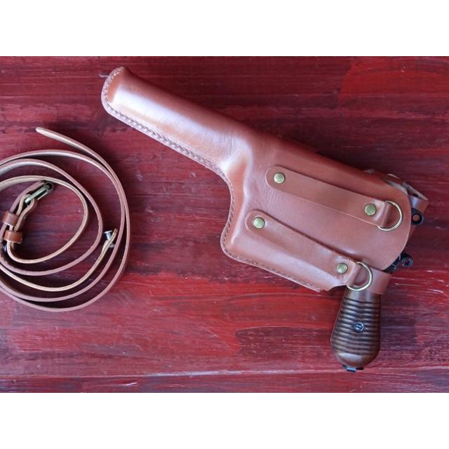 ☆▽モーゼルC96（M712）用本革ホルスターベルト付き（レターパック