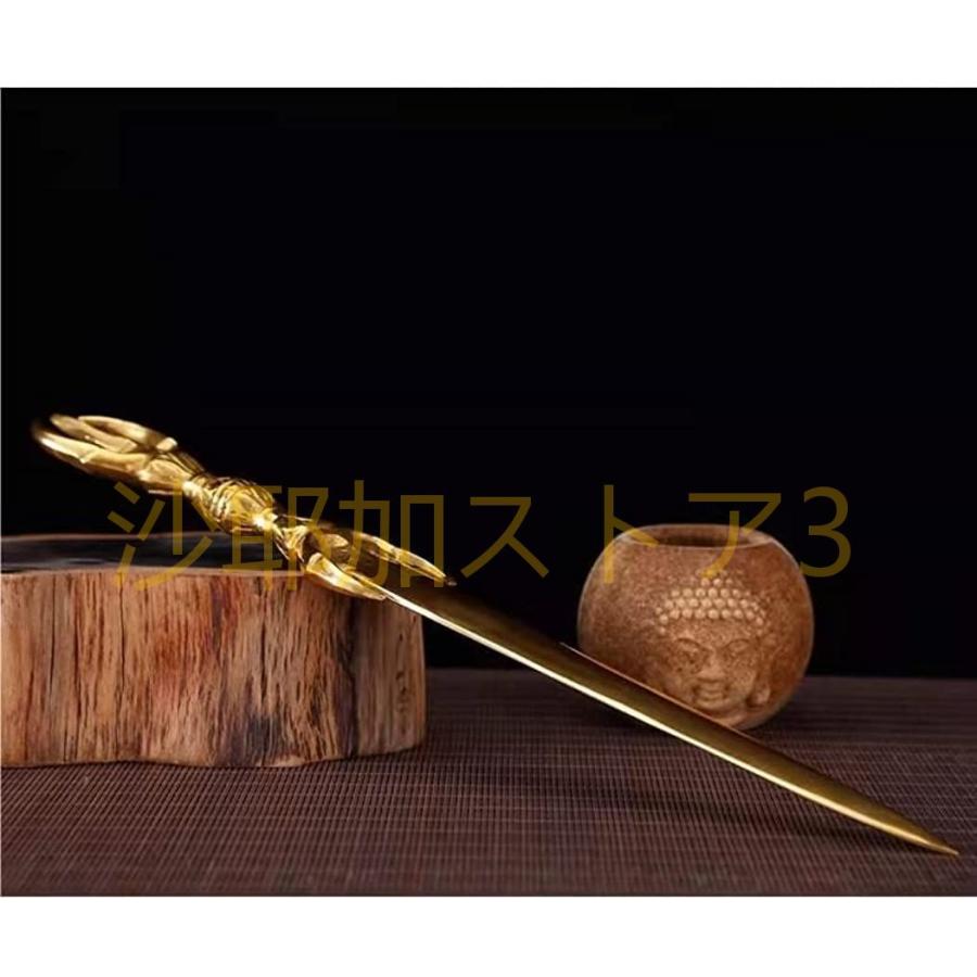 密教法具 不動明王の剣 三鈷剣 真言宗長さ30CM倶利伽羅剣宝剣 法剣